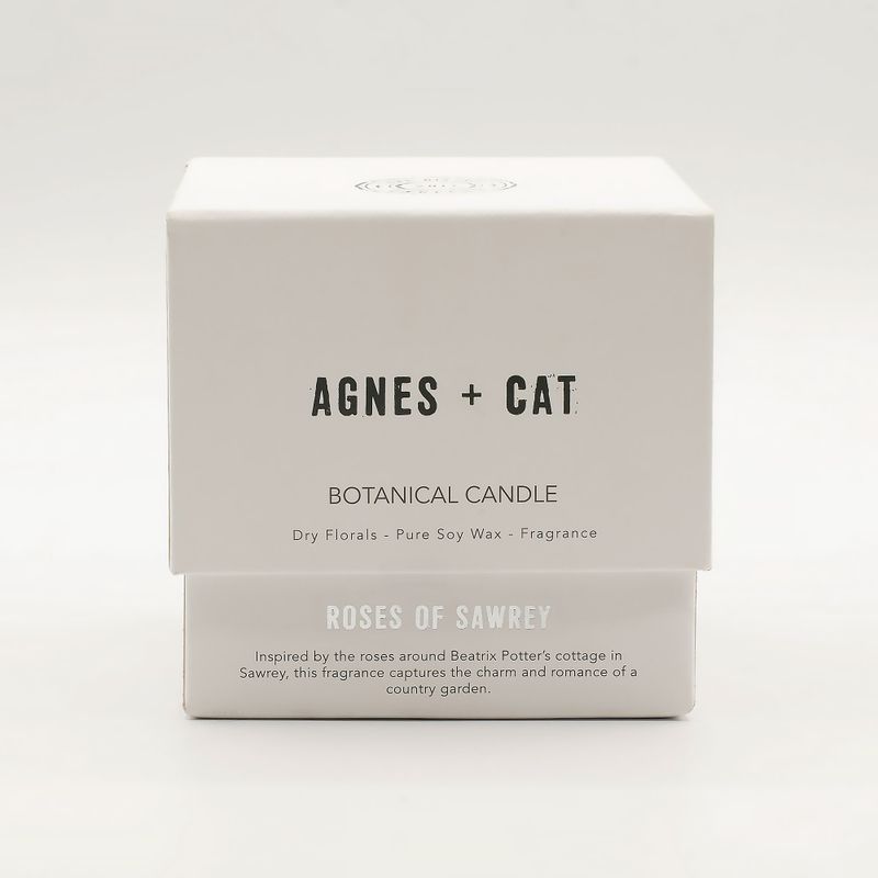 Agnes + Cat Botanical Soy Wax Candle - Roses of Sawrey