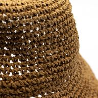 Nomad Sari Floppy Straw Sun Hat - Natural Coffee