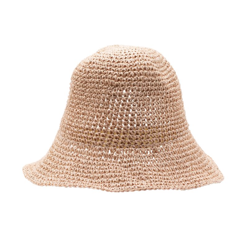 Nomad Sari Floppy Straw Sun Hat - Rose Blush