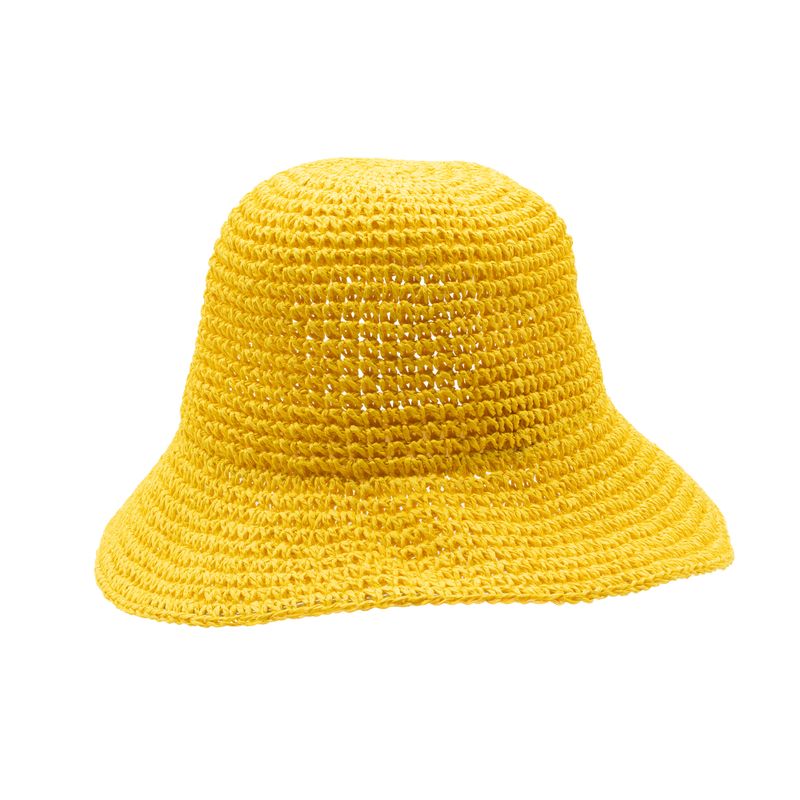 Nomad Sari Floppy Straw Sun Hat - Yellow