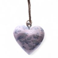 Large Decor Wood Hearts - Blue Bird