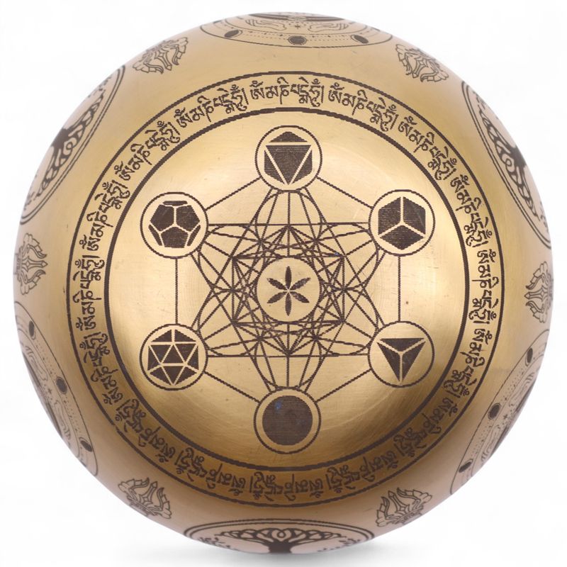Pure Brass Etched Buddha - Set of 4 - Approx 3.85kg