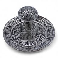 Mushroom Plate - Silver Effect - Incense Holder