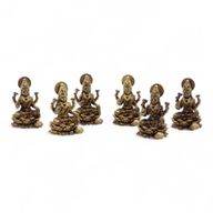 Brass Miniature Gods - Laxmi (22gms) - 37mm
