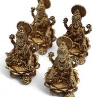 Brass Miniature Gods - Laxmi (52gms) - 49mm