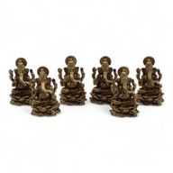 Brass Miniature Gods - Ganesha (22gms) - 37mm