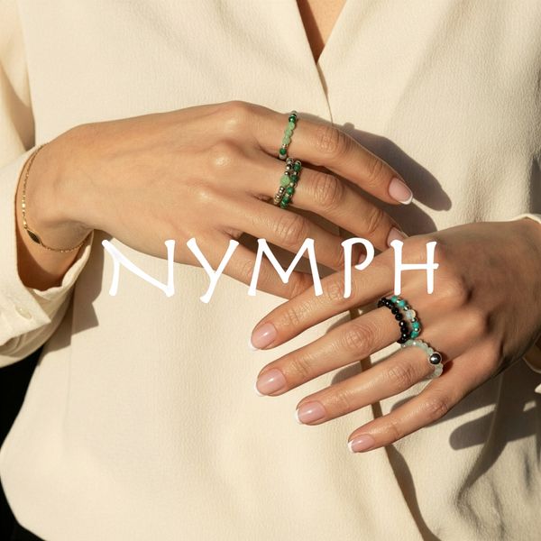 Nymph Nature Inspired Gemstone Ring Sets