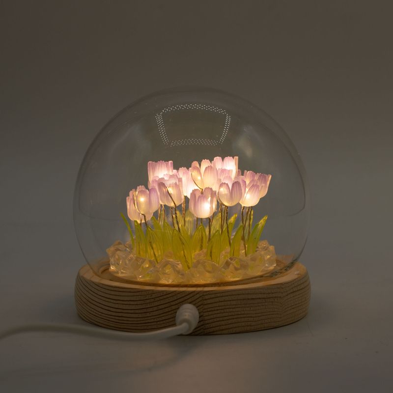 Floral Glow Garden Dome - 20 Tulips - LED USB