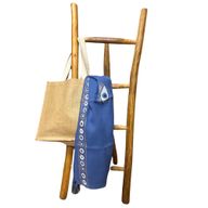 Nomad Sari On the Med Collection - Pario - Rich Blue & Gold Hand Painted Evil Eye Design