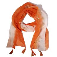 Nomad Sari Summer Turtle Print Scarf - Coral (180x50cm)