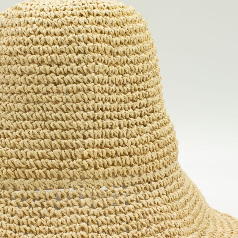 Floppy Straw Sun Hat - Natural Biege
