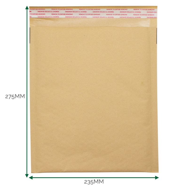 Kraft Padded Bubble Envelope (235x275+40mm)