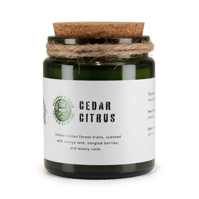 Greenman Woodwick Soy Candle - Forest Resin