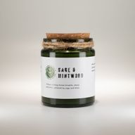 Greenman Woodwick Soy Candle - Sage & Mintwood