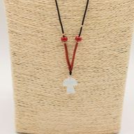 Cord Necklace Gemstone Pendant - Opalite Angel