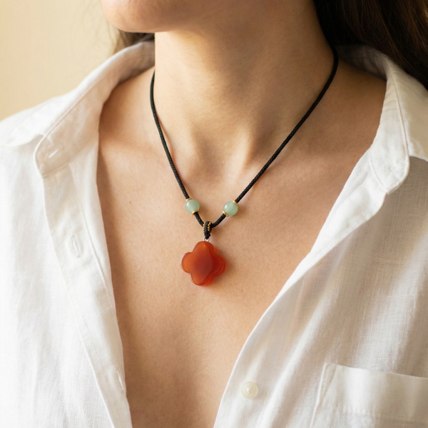 Cord Necklace Gemstone Pendants