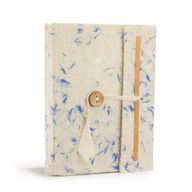 Med Lokta Mixed Blue Cotton Notebook Lrg (15x12cm) - 45 leafs