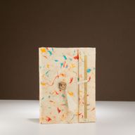 Med Lokta Mixed Colour Cotton Notebook Lrg (15x12cm) - 45 leafs