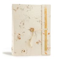 Lrg Lokta Mixed Flowers Notebook (21x15cm) - 45 leafs - inc bookmark