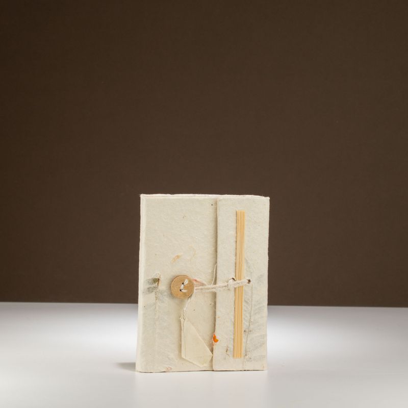 Mini Lokta Mixed Flowers Notebook Lrg (12x8cm) 40 leafs