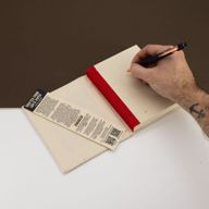 Med Lokta Bodhi Leaf Notebook Lrg (15x12cm) - 45 leafs (assorted)