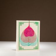 Med Lokta Bodhi Leaf Notebook Lrg (15x12cm) - 45 leafs (assorted)