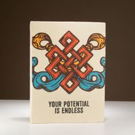 Lrg Lokta Inspiration Notebook (21x15cm) - 45 leafs - Your Potential - inc bookmark