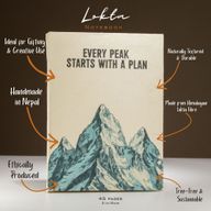 Lrg Lokta Inspiration Notebook (21x15cm) - 45 leafs - Every Peak - inc bookmark