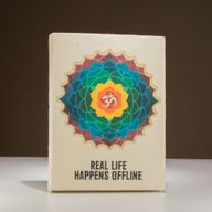 Lrg Lokta Inspiration Notebook (21x15cm) - 45 leafs - Real Life - inc bookmark