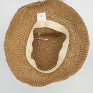 Nomad Sari Floppy Straw Sun Hat - Coffee & Daiseys