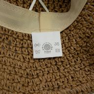 Nomad Sari Floppy Straw Sun Hat - Coffee & Daiseys