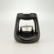 Ceramic Zen Oil Burner - Small Classic - Matt Black