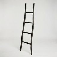Large Kemu Wood Ladder - 1.5m - Black - Japan Style