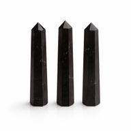 Gemstone Six Face Obelisk Point approx 11cm - Black Tourmaline