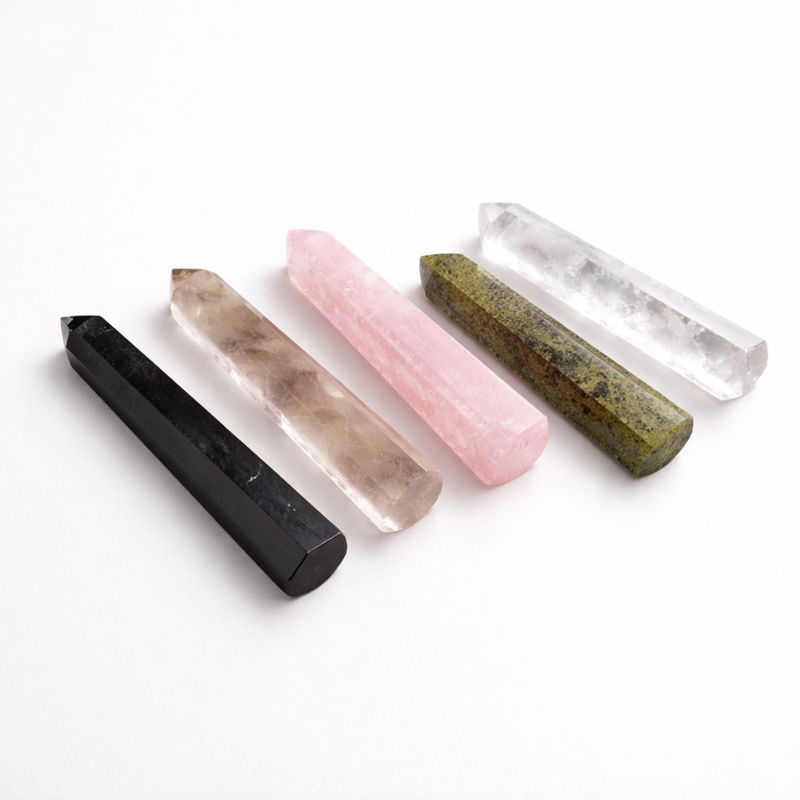 Gemstone Six Face Obelisk Point approx 11cm - Clear Quartz