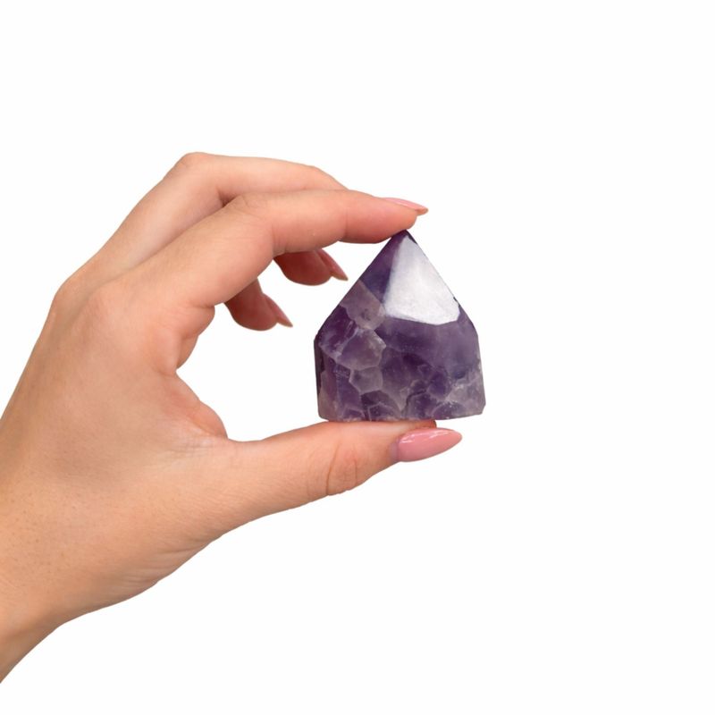 Gemstone Top Polished Points - Amethyst A grade (approx 5-6 pieces)