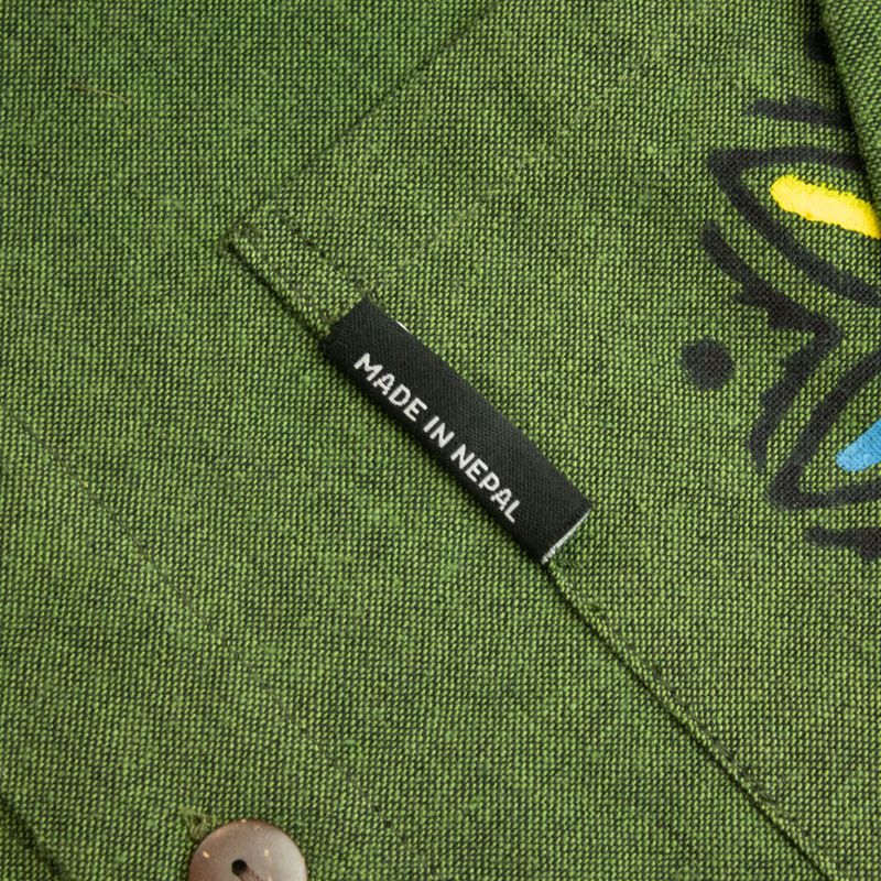 Nomad Sari Kathmandu Shirt - Forest Green - Medium