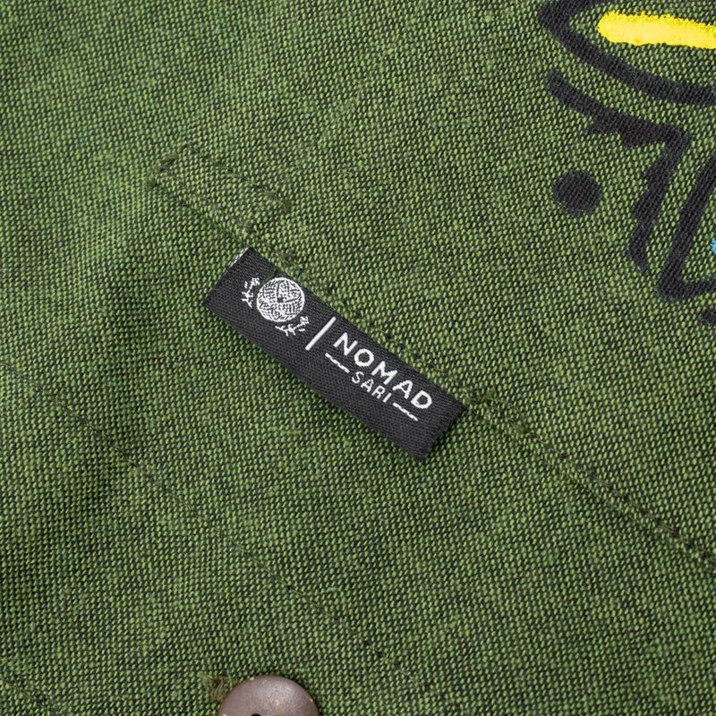 Nomad Sari Kathmandu Shirt - Forest Green - Large