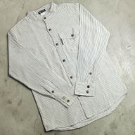 Nomad Sari Grandad Shirt - Grey Stone - Large