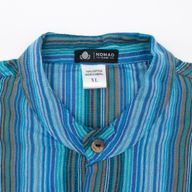 Nomad Sari Grandad Shirt - Turquoise - XL