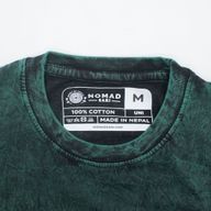 Nomad Sari Stonewashed Cotton T-Shirt - Tree of Life - Green - Medium