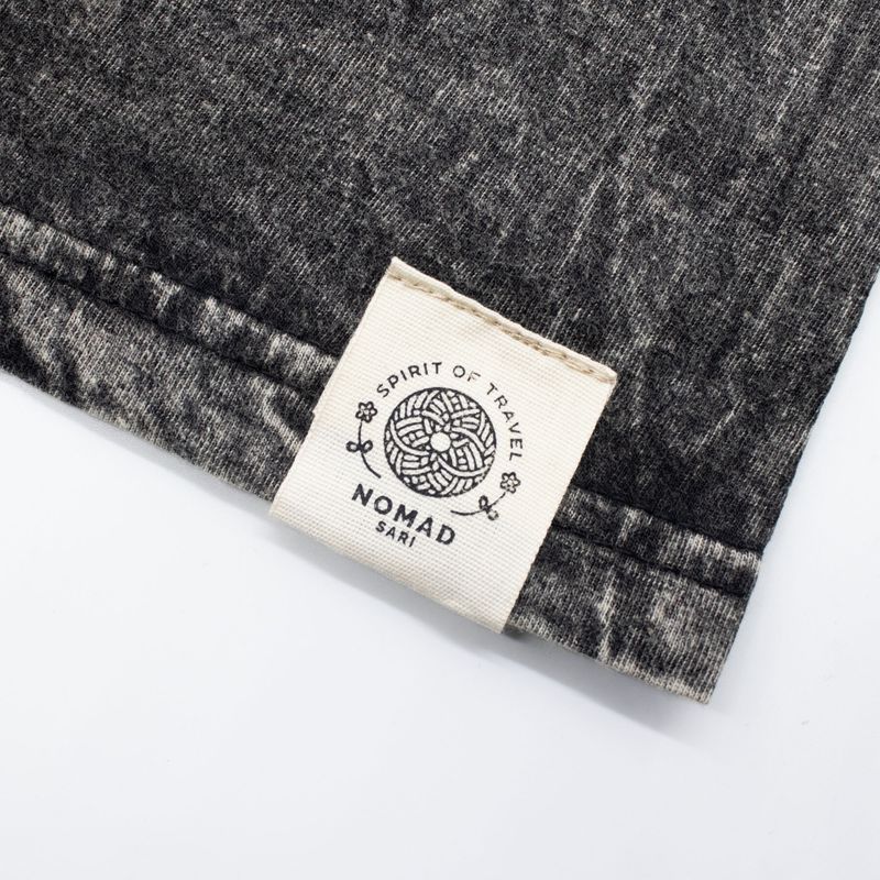 Nomad Sari Stonewashed Cotton T-Shirt - Rebel - Charcoal - Medium