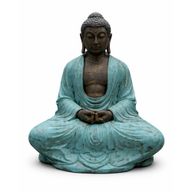 Large Turquoise & Stone Thai Buddha - 0.96m