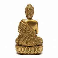 Brass Miniature Gods - Buddha (110gms)  - 76mm