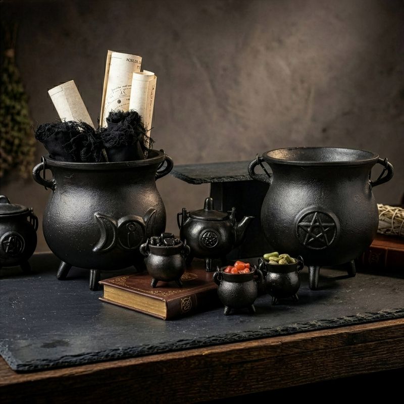 Extra Small Cast Iron Cauldrons  5x7cm