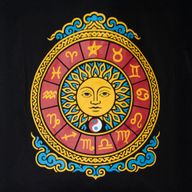 Iconic Classic Tote Bag - Zodiac Sun - Black 6oz