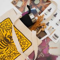 Nomad Sari Iconic Toni Tote Bag - Bee Kind - Natural 10oz