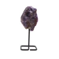 Mineral Specimen on Metal Stand - Amethyst