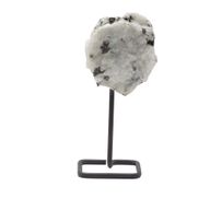 Mineral Specimen on Metal Stand - Rainbow Moonstone