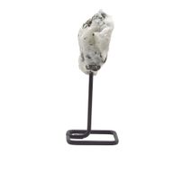 Mineral Specimen on Metal Stand - Rainbow Moonstone